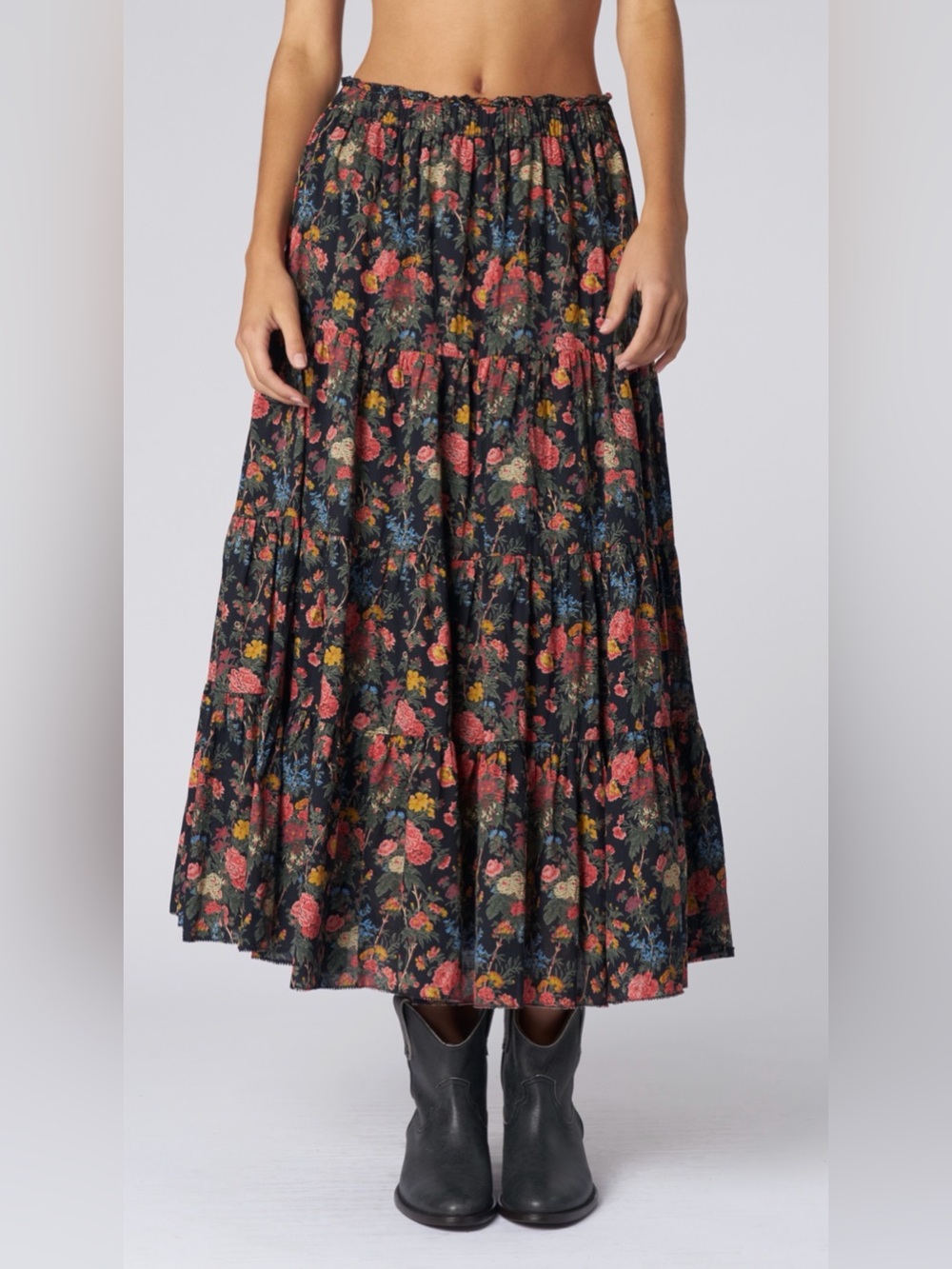 The Great Floral Midi Skirt